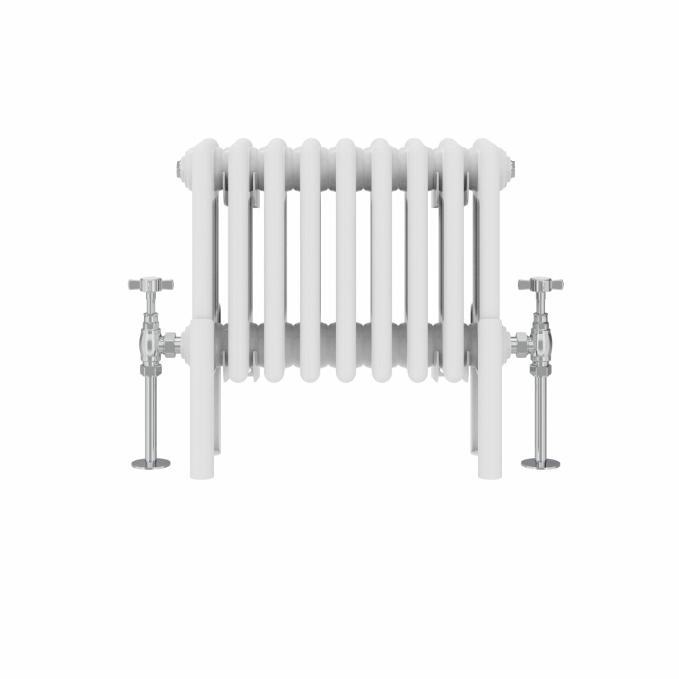 (300x425mm, White) NRG Traditional Cast Iron Style Style Radiator Four Column Designer Bathroom Radiators