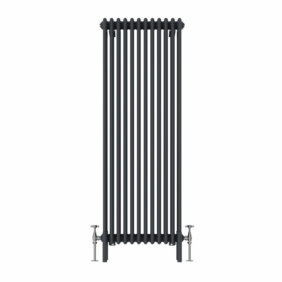 (1500x560mm, Anthracite) NRG Traditional Cast Iron Style Style Radiator Four Column Designer Bathroom Radiators