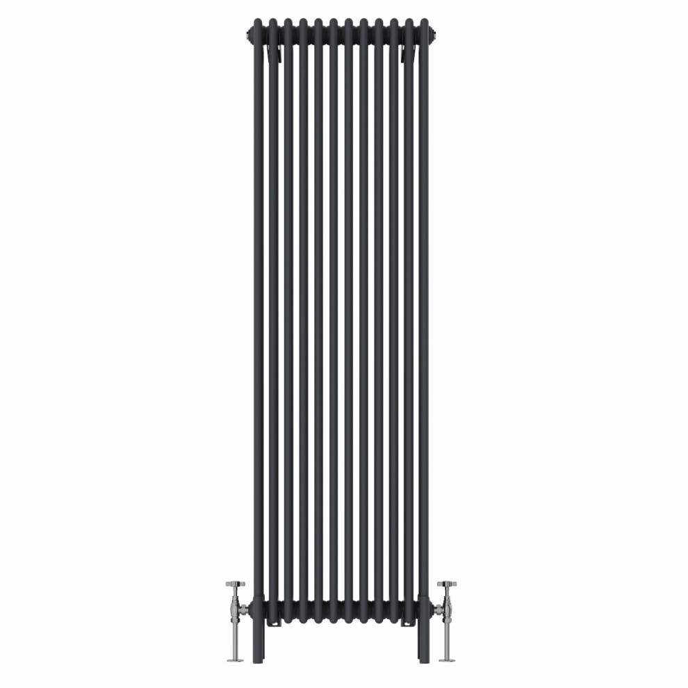 (1800x560mm, Anthracite) NRG Traditional Cast Iron Style Style Radiator Four Column Designer Bathroom Radiators