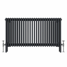 (600x1190mm, Anthracite) NRG Traditional Cast Iron Style Style Radiator Four Column Designer Bathroom Radiators