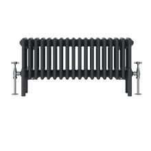 (300x830mm, Anthracite) NRG Traditional Cast Iron Style Style Radiator Four Column Designer Bathroom Radiators