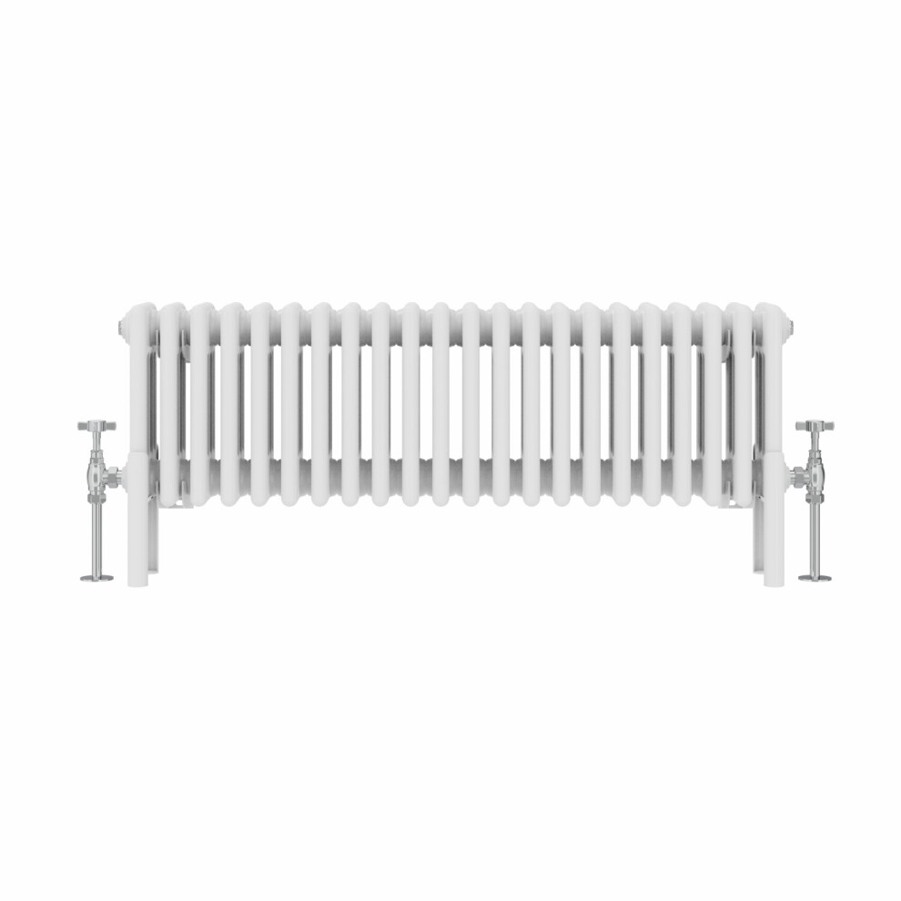 (300x1010mm, White) NRG Traditional Cast Iron Style Style Radiator Four Column Designer Bathroom Radiators