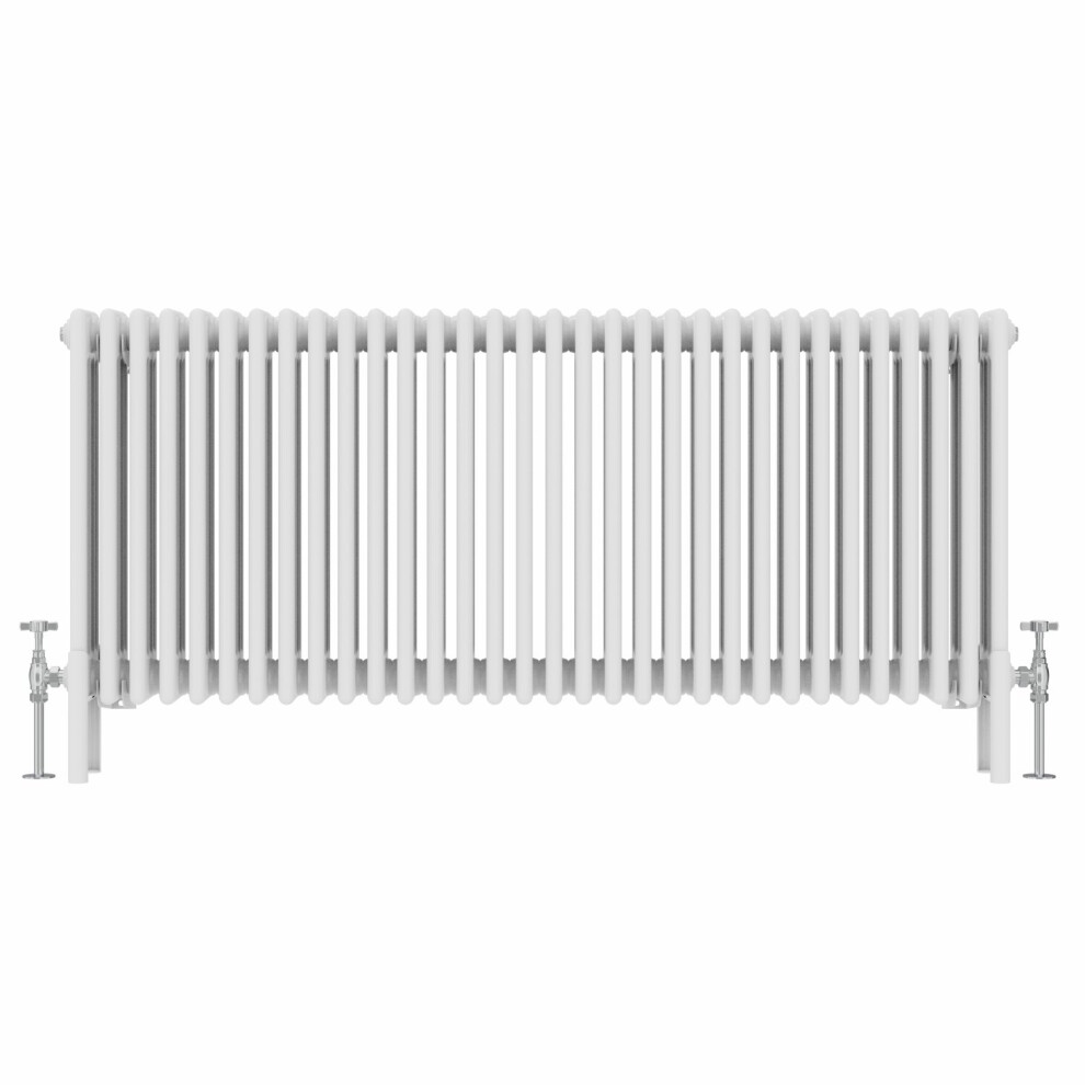 (600x1460mm, White) NRG Traditional Cast Iron Style Style Radiator Four Column Designer Bathroom Radiators