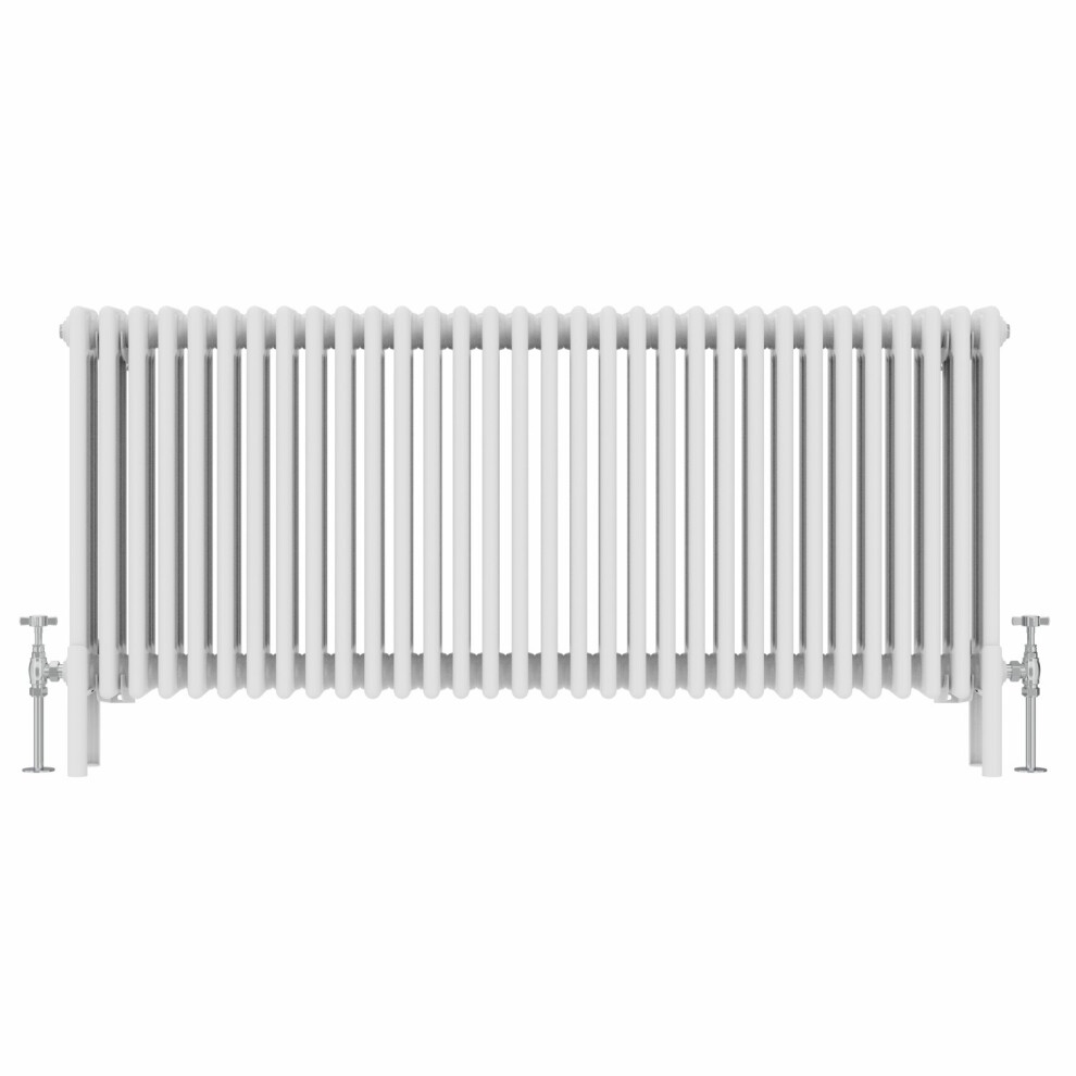 Nrg (600X1460mm, White) Traditional Cast Iron Style Style Radiator Four Column Designer Bathroom Radiators