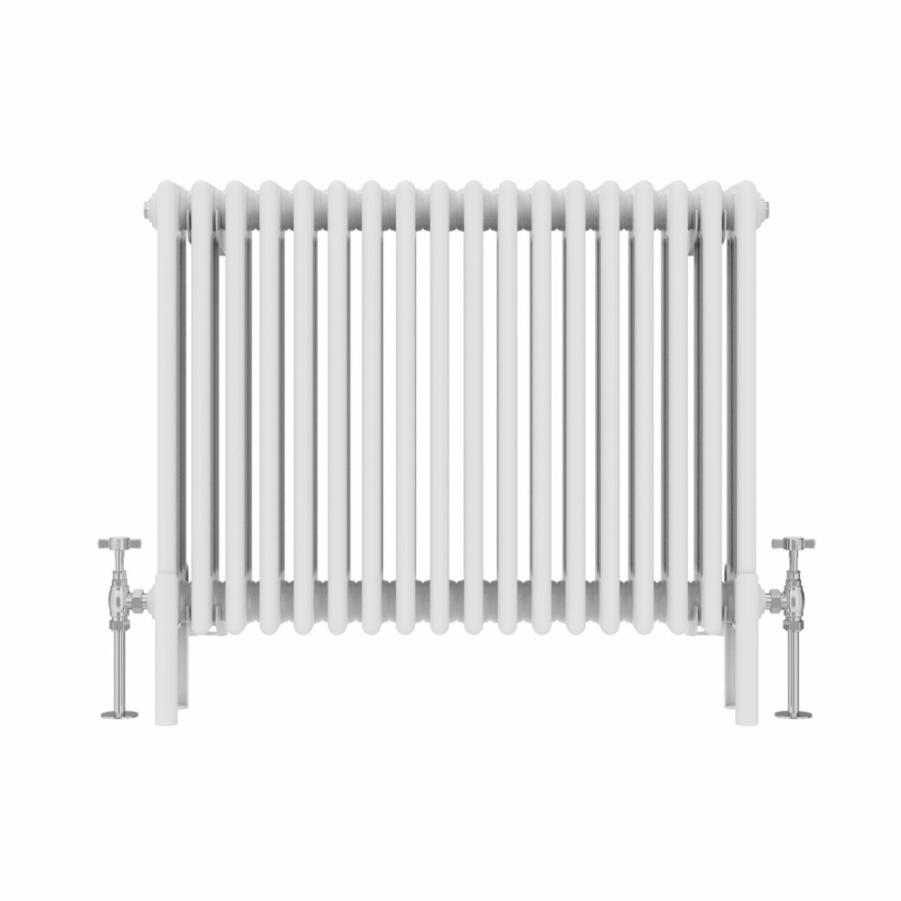 (600x830mm, White) NRG Traditional Cast Iron Style Style Radiator Four Column Designer Bathroom Radiators