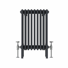 (600x425mm, Anthracite) NRG Traditional Cast Iron Style Style Radiator Four Column Designer Bathroom Radiators