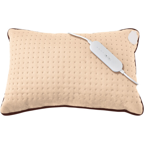 Sweet Dreams Electric Heated Cushion Pillow - 4 Heat Settings, Lux Flannel Fleece, Auto Shut-Off, 40x30x14cm, 258845A