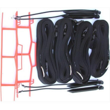 Black 2-inch Adjustable Web Courtlines