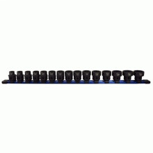 0.5 in. Drive Nano Low Profile Impact Metric Socket Set - 15 Piece
