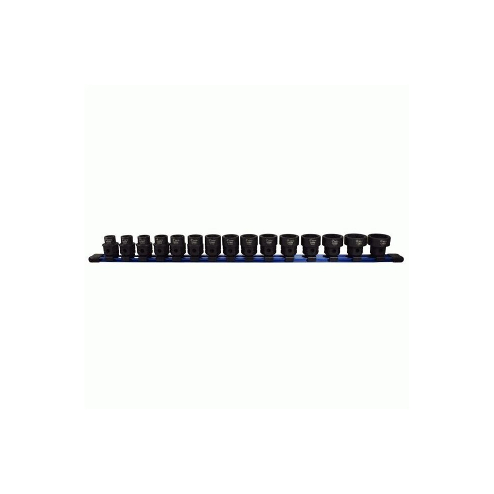 0.5 In. Drive Nano Low Profile Impact Metric Socket Set - 15 Piece 753678466592