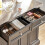 SoBuy® FKW71-SCH, Extendable Kitchen Storage Trolley Kitchen Island 8