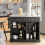 SoBuy® FKW71-SCH, Extendable Kitchen Storage Trolley Kitchen Island 5