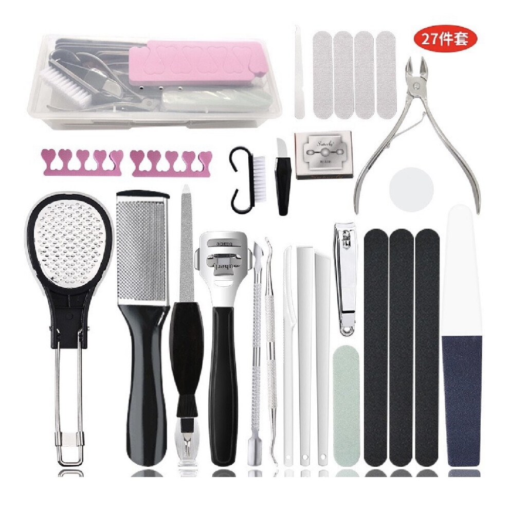 Pedicure Kit Foot File Set Stainless Steel Foot Care Dead Skin Remover