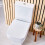 NES Home Choices 600 Modern White Ceramic Open Back Pan with Cistern & Soft Close Seat 3