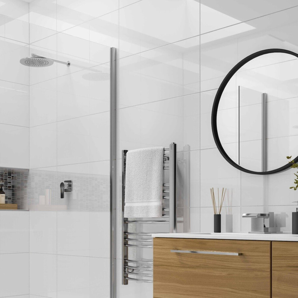 Amiata Artemis White Porcelain Wall & Floor Tiles 300 X 600Mm 5056467292859