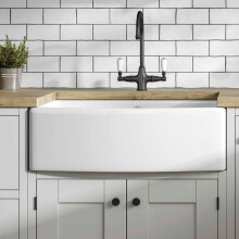 Amiata Bespoke White Ceramic Wall Tiles 75 x 150mm