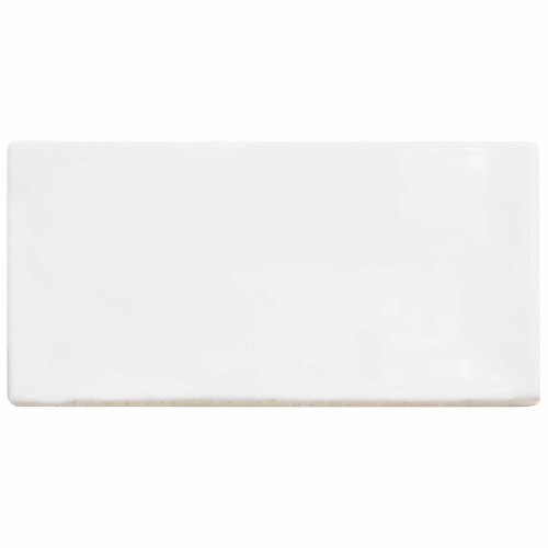 Amiata Bespoke White Ceramic Wall Tiles 75 x 150mm 2