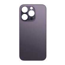 Compatible with iPhone 14 Pro Max Plain Glass Back Replacement in Deep Purple