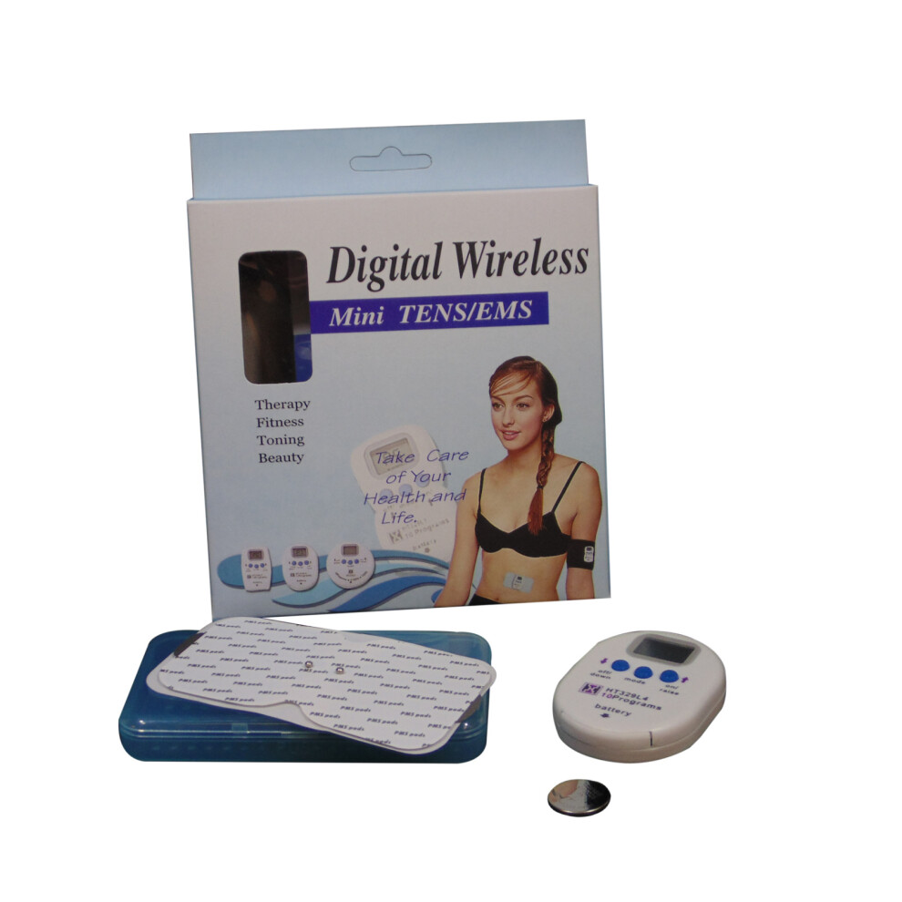 DIGITAL WIRELESS MINI TENS MACHINE timer & 10 programs