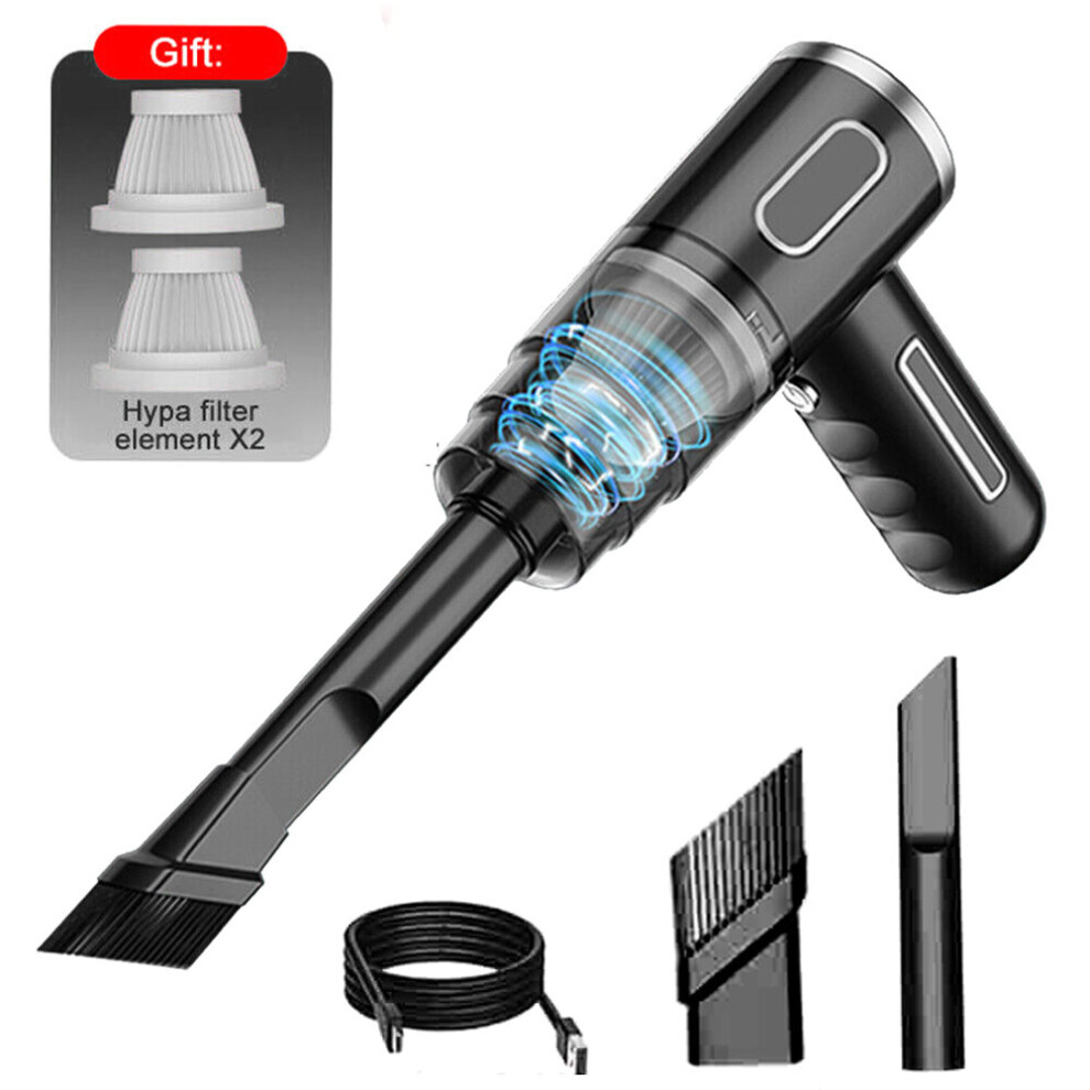 Powerful Car Vacuum Cleaner Wet / Dry Cordless Strong Suction Cleaning