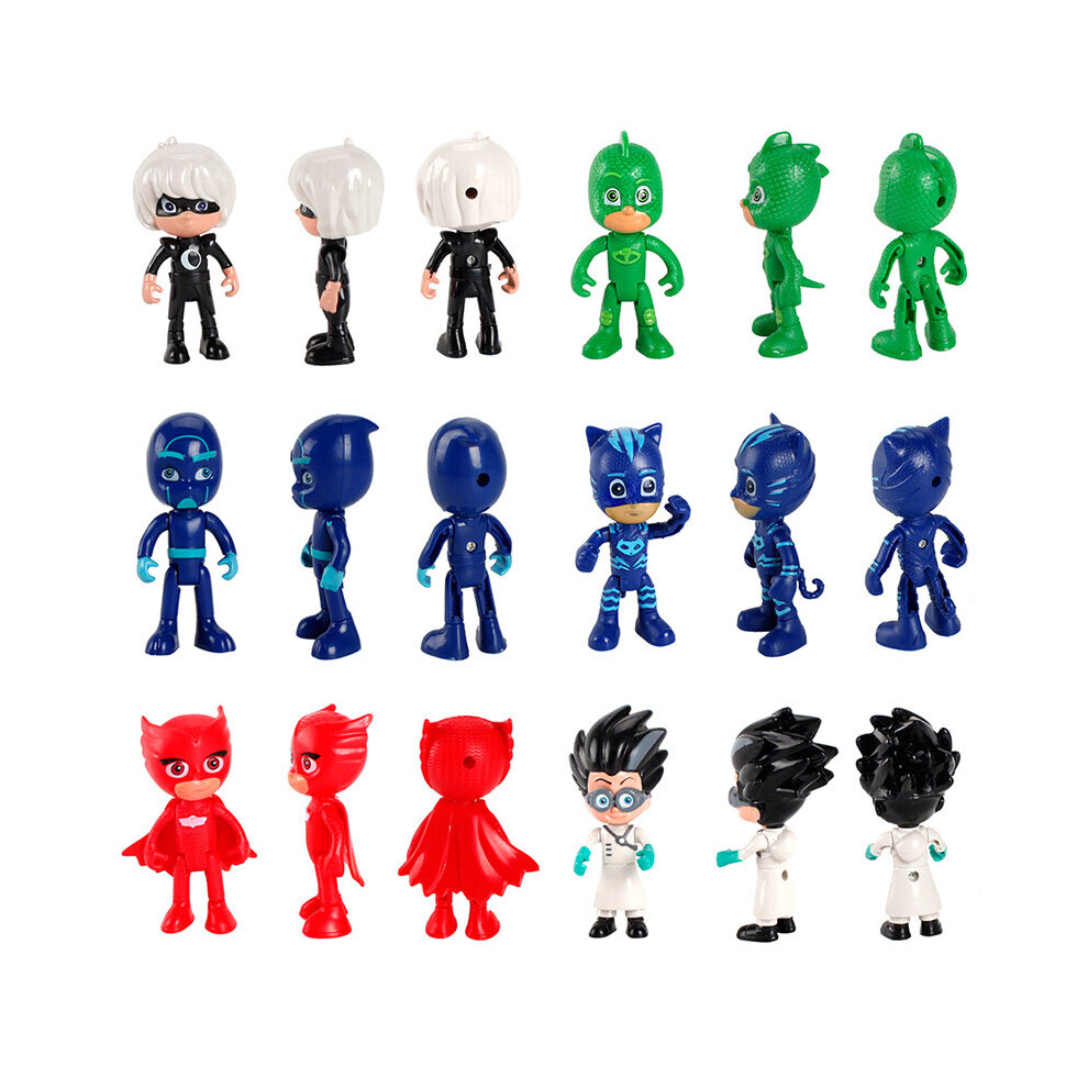 6pcs/set Pj Masks Catboy Cloak Action Figures Kids Toy Gift