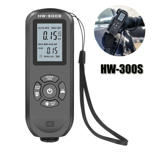 Digital LCD Car Coating Paint Thickness Gauge Meter Tester Measurement