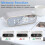 Alarm Clock with Qi wireless charging 15W Bedside Digital Desk Clock 8
