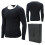 (Black, M) BAA 7 Mens Thermal Vest Base Layer Winter Stretchy Top 1