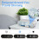 Alarm Clock with Qi wireless charging 15W Bedside Digital Desk Clock 7