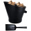 WATERLOO STYLE TRADITIONAL BLACK FIRE COAL BUCKET SHOVEL FIREPLACE LOG SCUTTLE 4