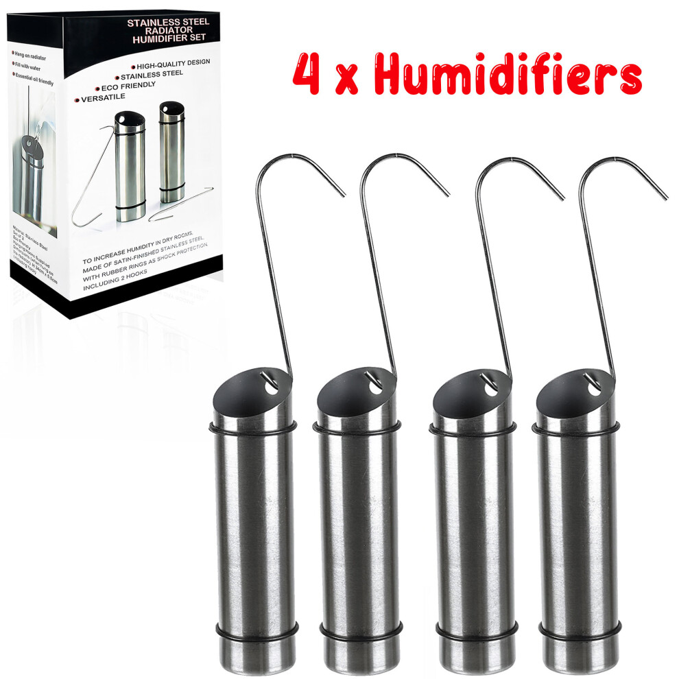 (4) Stainless Steel Hanging Humidifier Radiator