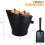 WATERLOO STYLE TRADITIONAL BLACK FIRE COAL BUCKET SHOVEL FIREPLACE LOG SCUTTLE 2