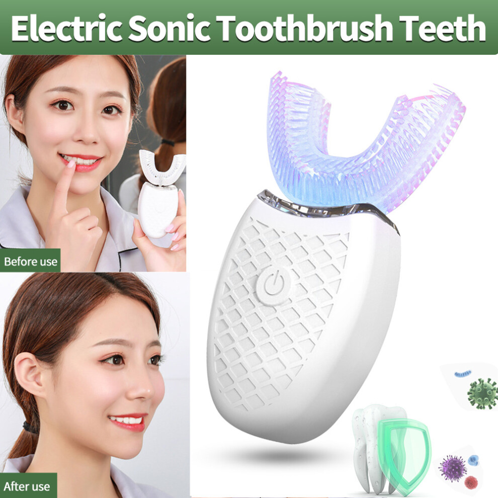 360Â° Ultrasonic Automatic Electric Toothbrush U-Shaped Wireless Brush