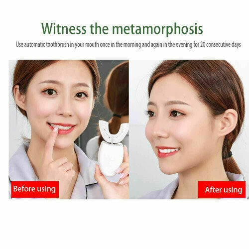 360° Ultrasonic Automatic Electric Toothbrush U-Shaped Wireless Brush 2