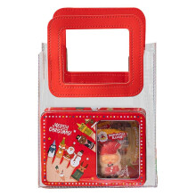 (Square Red Handle, 23cm) Clear Gift Bag Pvc Reusable Gift Bag Waterproof Durable Handbag With Handle