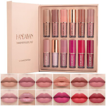 12 Colors Matte Liquid Lipstick Set Long Lasting Waterproof Lip Gloss Gift Set