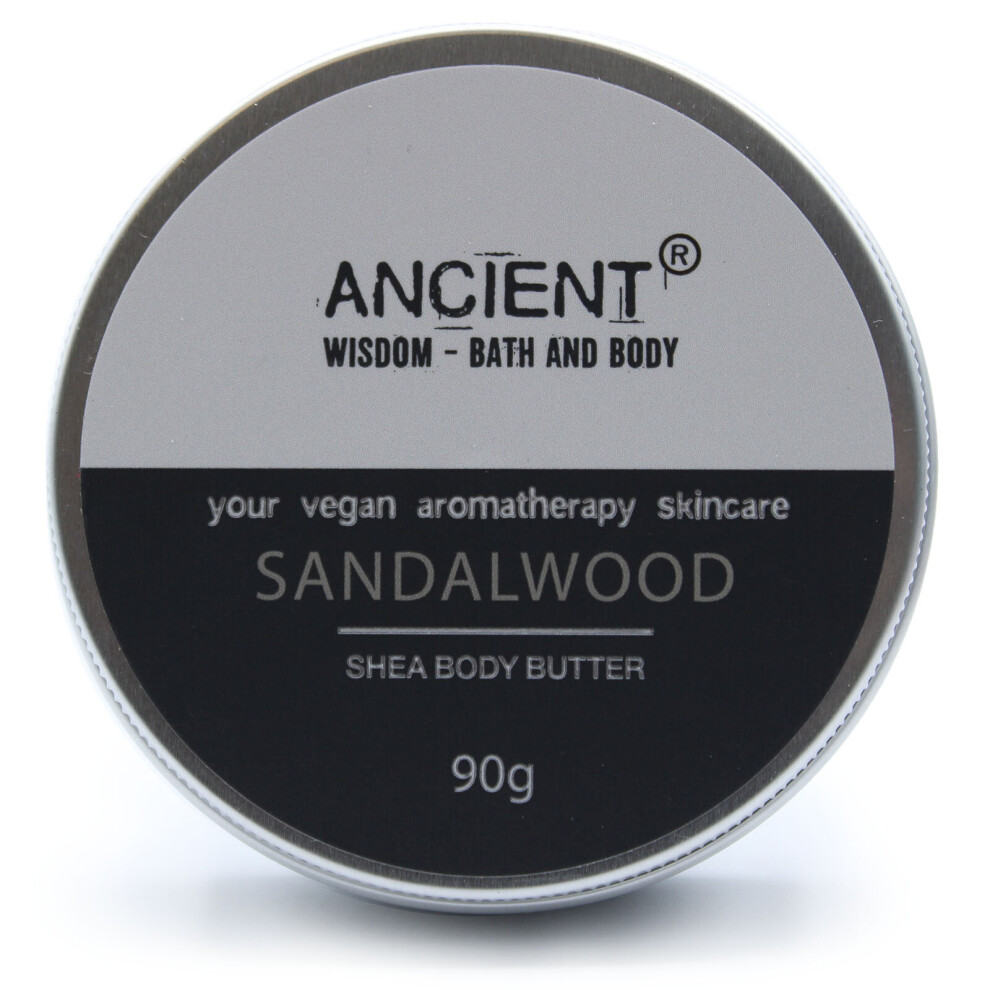 Ancient Wisdom Aromatherapy Shea Body Butter 90G - Sandalwood