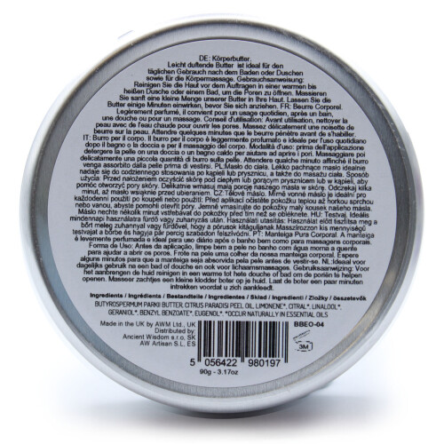 Aromatherapy Shea Body Butter 90g - Grapefruit 2