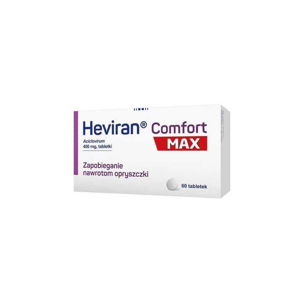 HEVIRAN COMFORT MAX cold sore 60 tablets