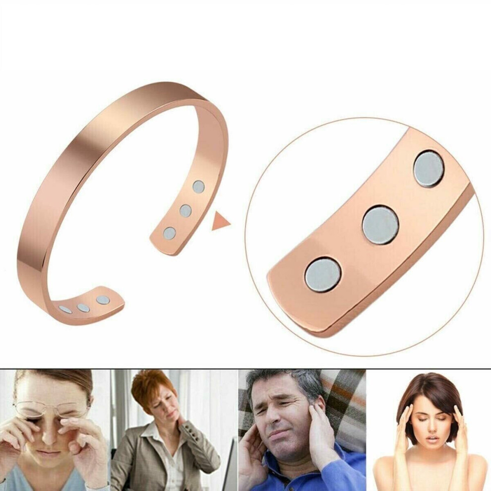 Pure Copper Magnetic Therapy for Arthritis Pain Relieving Bracelet