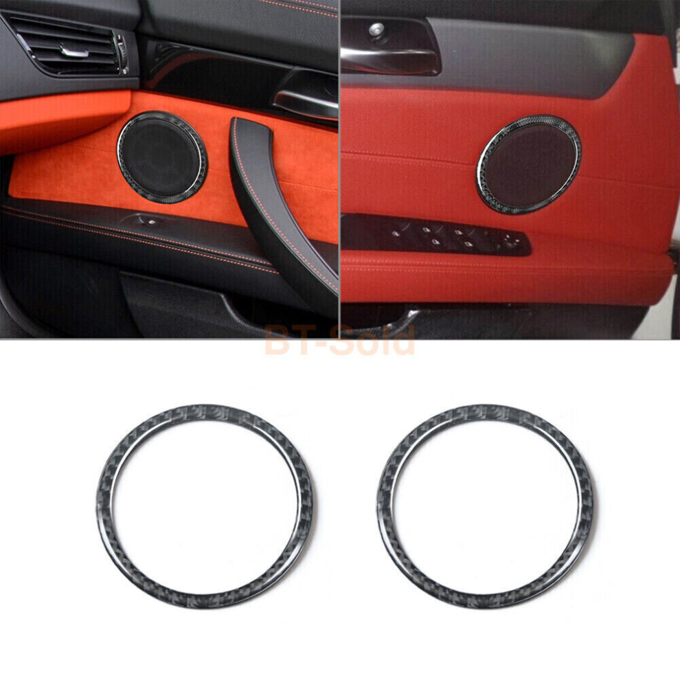 2XCarbon Fiber Inside Door Speaker Cover Trim For BMW Z4 E89 2009-2016-image-OPC-PB8C688-NEW