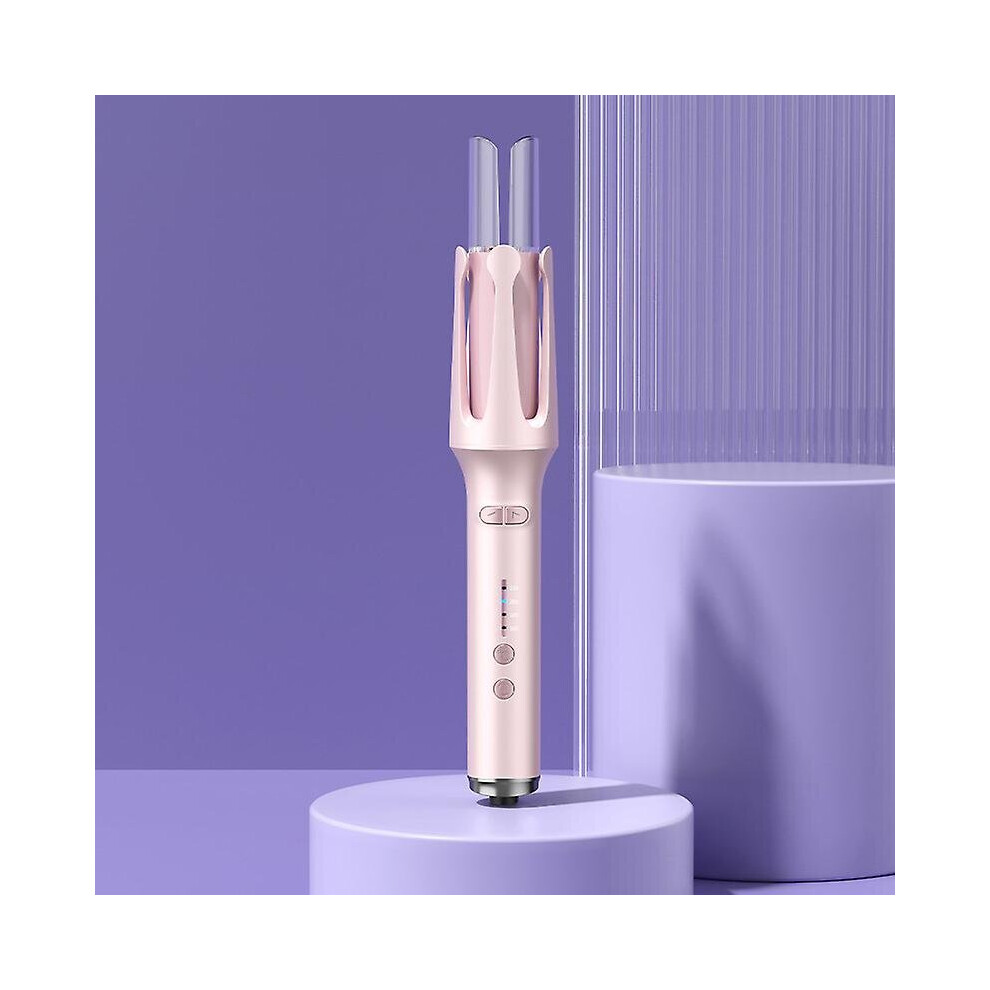 Pink (, Eu Plug) Automatic Hair Curler 32Mm Auto Rotating Curling Iron With 4 Temperature