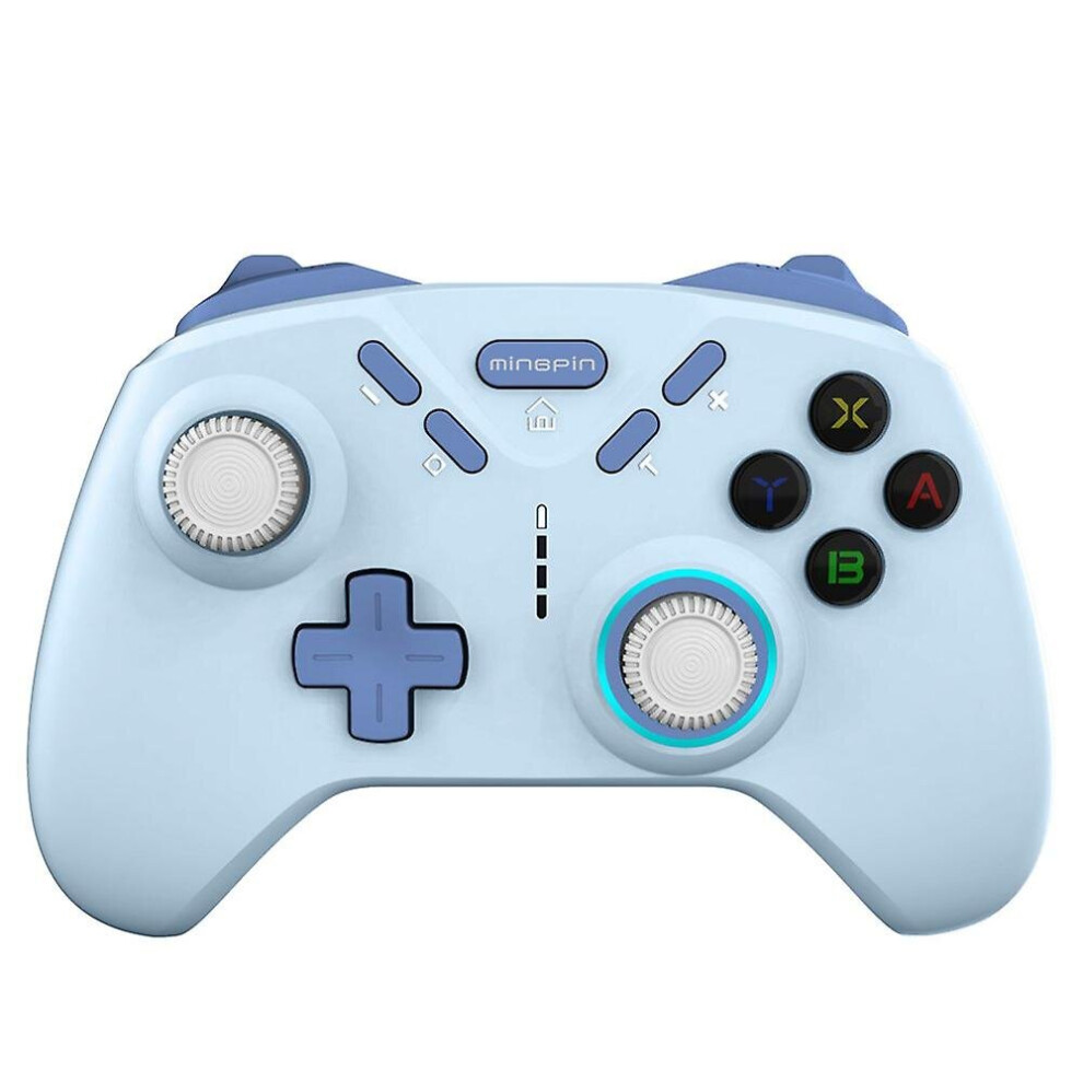(Blue) Wireless Controller Remote Gamepad With Turbo Auto For Nintendo Switch Pc Blue 768619213647