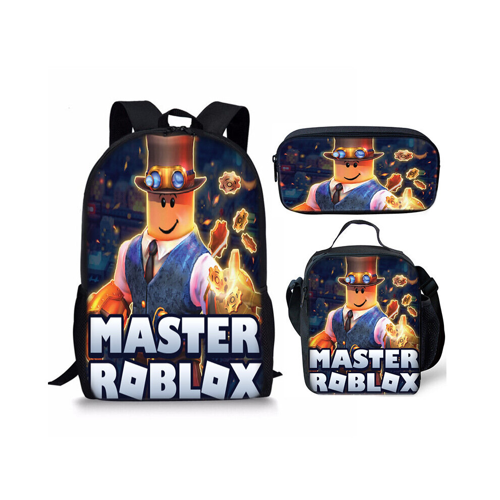 Roblox backpack three piece printed schoolbag Style C19