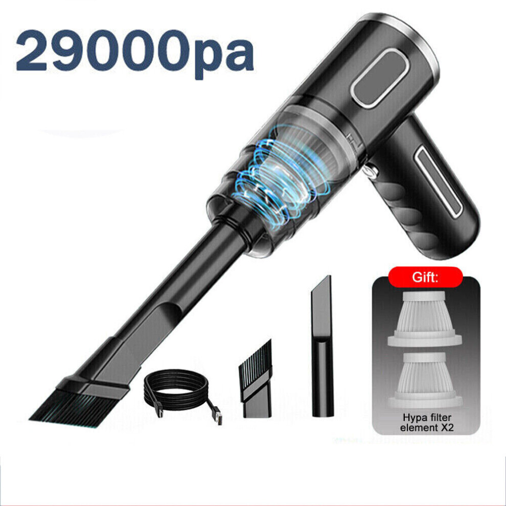 29000Pa Cordless Handheld Vacuum Cleaner | Mini Portable For Car & Home, 2000Mah Battery, 120W, Lightweight & Powerful 9062351029636