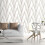 DEBONA (White Gold 2120) Debona Armando Herringbone Geometric Wallpaper 2