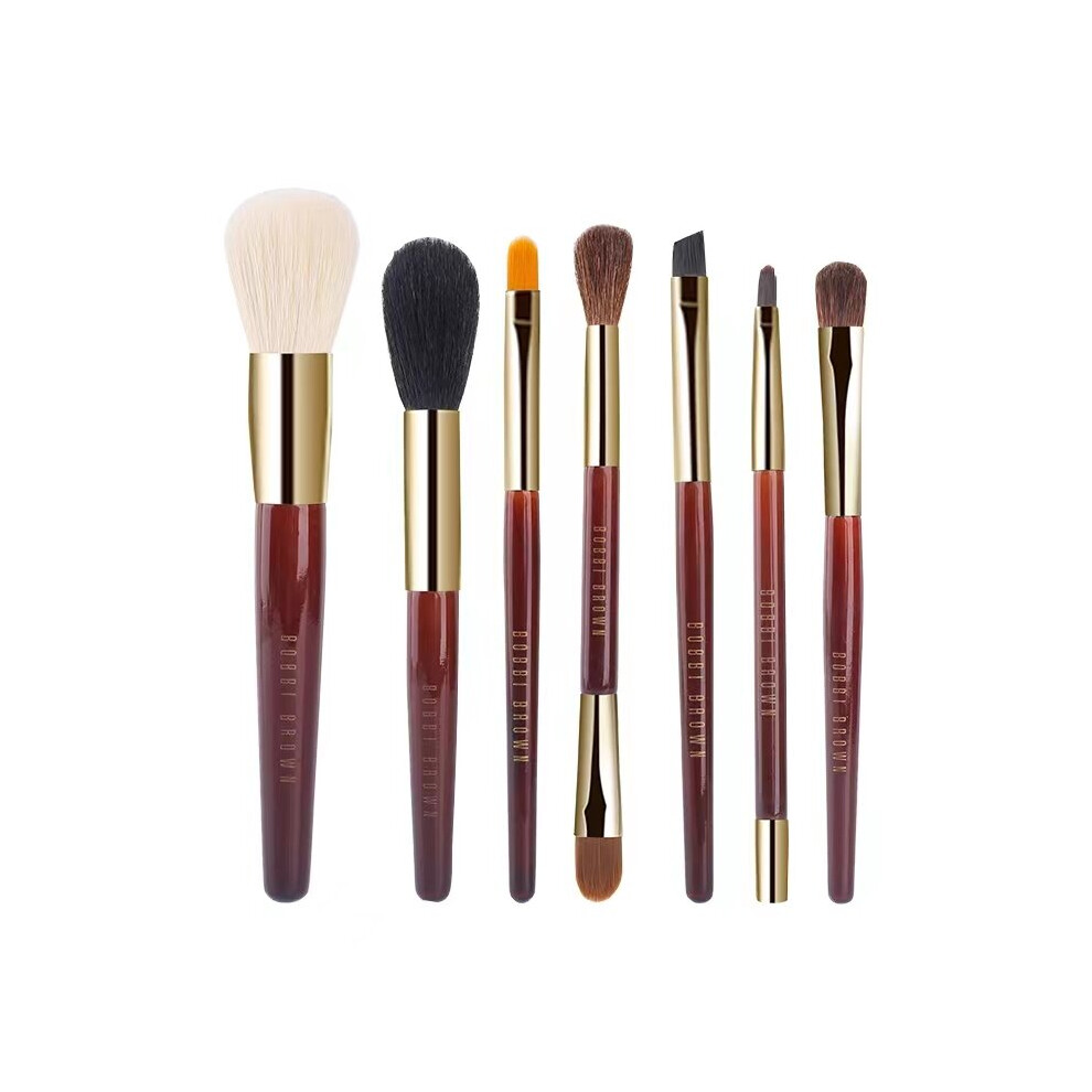 7X Bobbi Brown Brush Set Brushes Portable Travel Eyeshadow Contour Powder