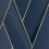 DEBONA (Navy Blue Gold 2121) Debona Armando Herringbone Geometric Wallpaper 2