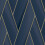 DEBONA (Navy Blue Gold 2121) Debona Armando Herringbone Geometric Wallpaper 1