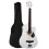 38" Full Size 6 String Acoustic Guitar White 3